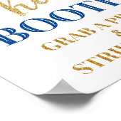 フォトブース ウェディング サイン ゴールド ブルー コンフェッティ (角)