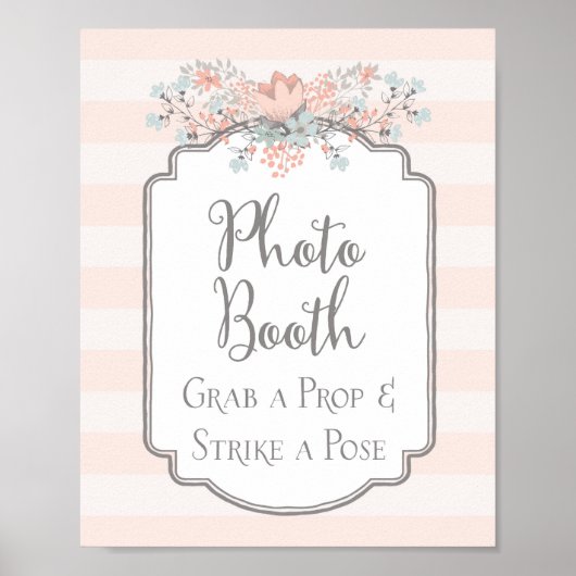 フォトブース ウェディング サイン ヴィンテージ フラワーストライブ (正面)