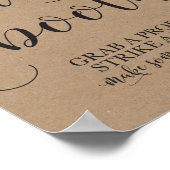 フォトブース ウェディング サイン - 小道具を取ってポーズを決めよう (角)