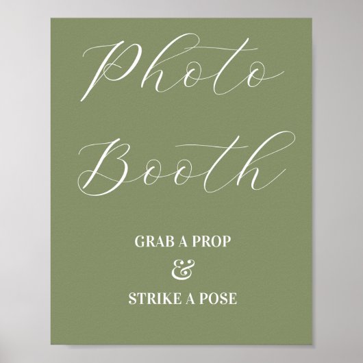 フォトブース ウェディング サージュグリーン サイン (正面)