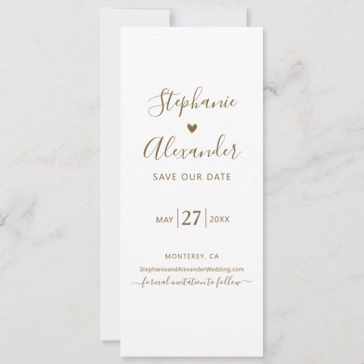 フォトブース ブックマーク スクリプト ウェディング セーブ・ザ・デート (裏面)