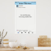 フォトブース プロップ フレーム ポスター ソーシャルメディア (キッチン)