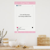 フォトブース プロップ フレーム ポスター ソーシャルメディア デザイン (キッチン)