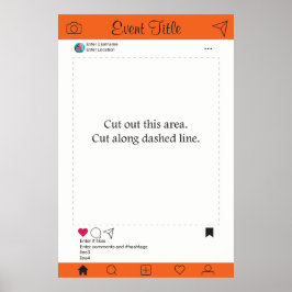 フォトブース プロップ フレーム ポスター ソーシャルメディア デザイン
