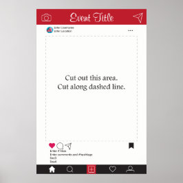 フォトブース プロップ フレーム ポスター ソーシャルメディア デザイン