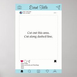 フォトブース プロップ フレーム ポスター ソーシャルメディア デザイン