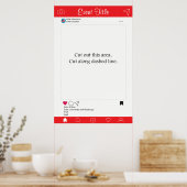 フォトブース プロップ フレーム ポスター ソーシャルメディア デザイン (キッチン)