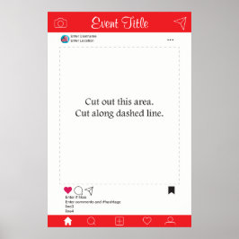 フォトブース プロップ フレーム ポスター ソーシャルメディア デザイン