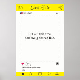 フォトブース プロップ フレーム ポスター ソーシャルメディア デザイン