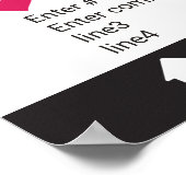 フォトブース プロップ フレーム ポスター 白黒 (角)