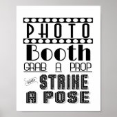 フォトブース  結婚式やパーティーの看板 ポスター (正面)