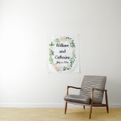 フォトブースDecor、Greeneryのバック結婚ドロップ タペストリー (インサイチュ)