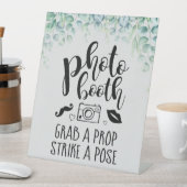 フォトブースEucalyptusのプロップカスタムをグラブ結婚する 台座サイン (インサイチュ)