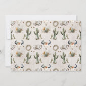 フォトブートワイルドウエストウェスタン誕生日招待状 招待状 (裏面)