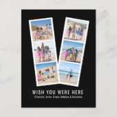 フォトブーパーソナライズされたス6枚の画像と文字 ポストカード (正面)