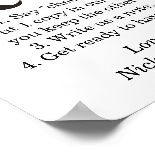 フォトブー結婚ス/パーティーのサイン ポスター (角)