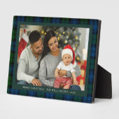 フォトプモダンライドクリスマスフォトタータンチェック フォトプラーク (側面)