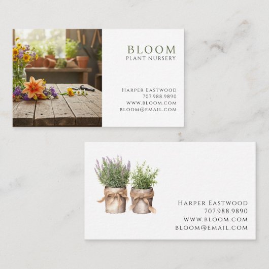 フォトプラント子供部屋 名刺 (正面/裏面)