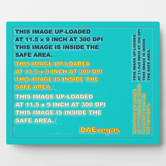 フォトプラーク8 X 10お客様の編集背景色の変更 フォトプラーク (正面)
