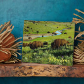 フォトプラーク – イエローストーンバッファロー (側面)