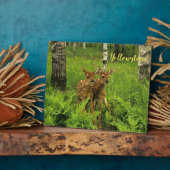 フォトプラーク – イエローストーンベビー鹿 (側面)