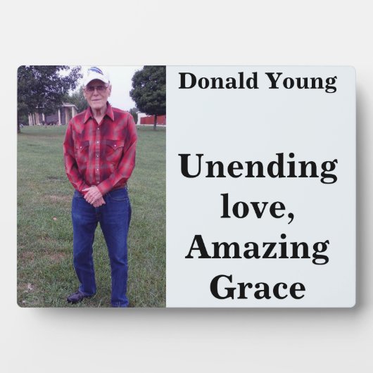 フォトプラーク、メモリアルカスタム フォトプラーク (正面)