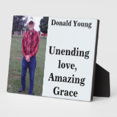 フォトプラーク、メモリアルカスタム フォトプラーク (側面)