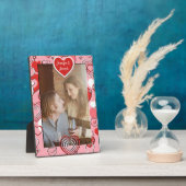 フォトプラーク – 垂直フレーム – ハートハート (側面)