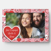 フォトプラーク – 横枠 – ハートハート (正面)