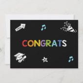 フォトプリスクール卒業写真パーティー 招待状 (裏面)