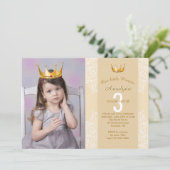 フォトプリンセスにCrownを追加する招待状 招待状 (スタンド正面)