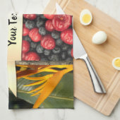 フォトプリントテパーソナライズされたィータオル キッチンタオル (四つ折り)