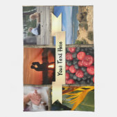 フォトプリントテパーソナライズされたィータオル キッチンタオル (縦)