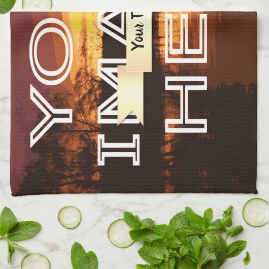 フォトプリントパーソナライズされたティータオル キッチンタオル (折り畳み)