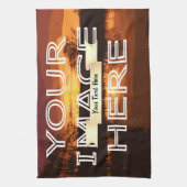 フォトプリントパーソナライズされたティータオル キッチンタオル (縦)