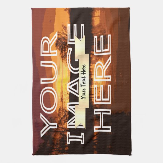 フォトプリントパーソナライズされたティータオル キッチンタオル (縦)