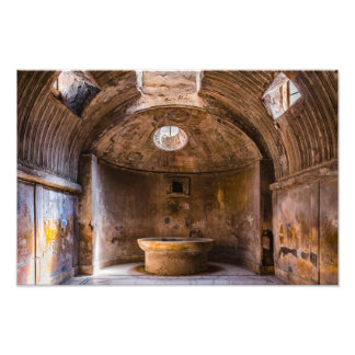 フォトプリント – ローマ風呂 – 古代ポンペイ,イタリア