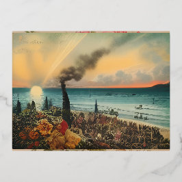 フォトプリント 箔招待状ポストカード