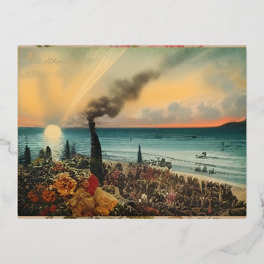 フォトプリント 箔招待状ポストカード (正面)