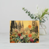 フォトプリント 箔招待状ポストカード (立ち正面)