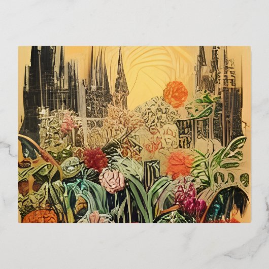 フォトプリント 箔招待状ポストカード (正面)