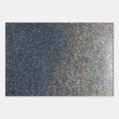 フォトプレイスマットフェイクシルバーグリッター3パック ラッピングペーパーシート (正面2)