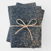 フォトプレイスマットフェイクシルバーグリッター3パック ラッピングペーパーシート (インサイチュ)