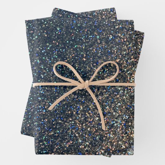 フォトプレイスマットフェイクシルバーグリッター3パック ラッピングペーパーシート (インサイチュ)