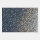 フォトプレイスマットフェイクシルバーグリッター3パック ラッピングペーパーシート (正面)