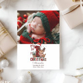 フォトプレイドトインデナー初めてのクリスマス シーズンカード