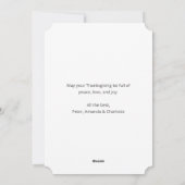 フォトプレイドハッピーサンクスギビングカード シーズンカード (裏面)