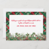 フォトプレイドパーソナライズされたクリスマスカードホリデー 招待状 (裏面)