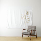 フォトプロップ夫妻の背結婚景 タペストリー (インサイチュ(横))