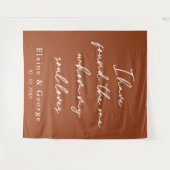 フォトプロップ結婚の背景を見つける タペストリー (正面(横))